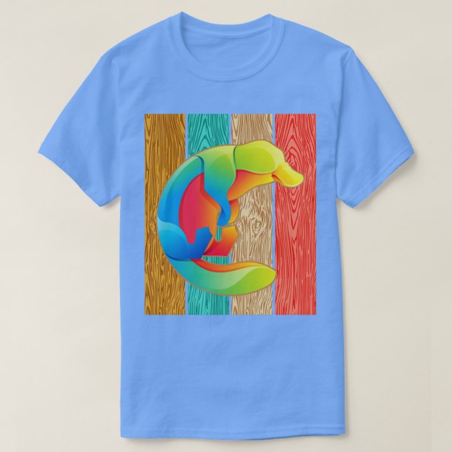 Zoo Keeper Australia Animal Platypus T-Shirt (Design Front)