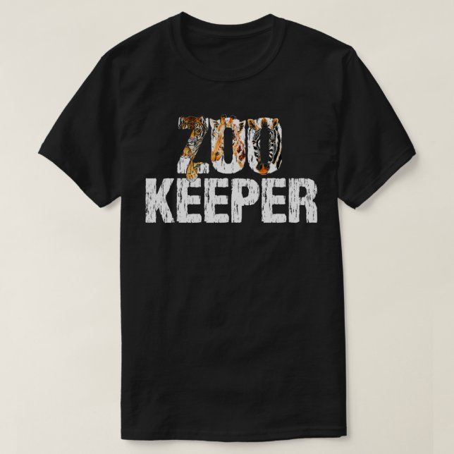 Zoo Keeper Costume Safari Wildlife Zookeeper Costu T-Shirt (Design Front)