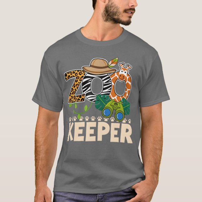 Zoo Keeper Halloween Party Safari Zookeeper T-Shirt (Front)
