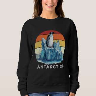 Zoo Keeper Penguins Retro Antarctica Vintage Pengu Sweatshirt