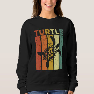 Zoo Keeper Retro Ocean Animal Turtle Sweatshirt