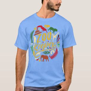 Zoo Keeper Safari Wildlife Jungle Animals Kids  T-Shirt