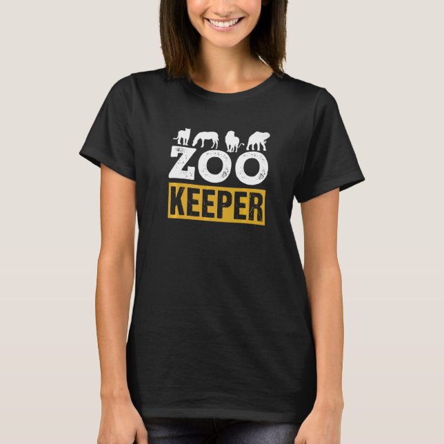 Zoo Keeper Zookeeper Job Keeping Zookeepping T-Shirt (Front)