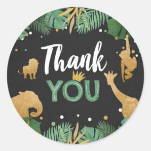 Zoo Party Favour Tags Safari Jungle Wild Thank you