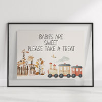 Zoo Safari Nursery Animals Baby Shower Favour