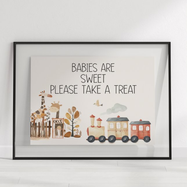 Zoo Safari Nursery Animals Baby Shower Favour Poster (Creator Uploaded)