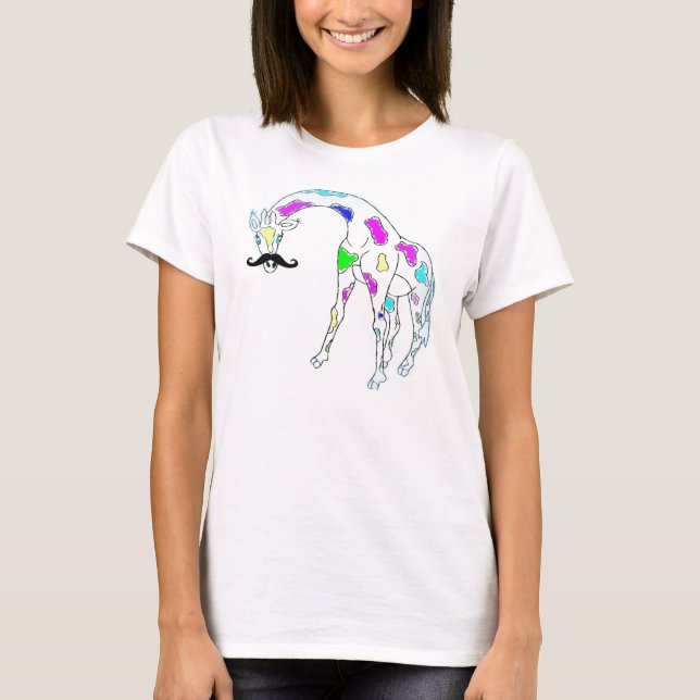 Zoo Stache - The Giraffe T-shirt (Front)