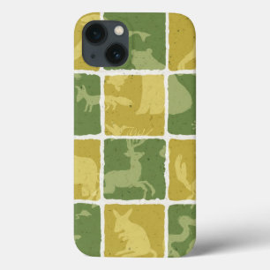 zoo themed pattern iPhone 13 case