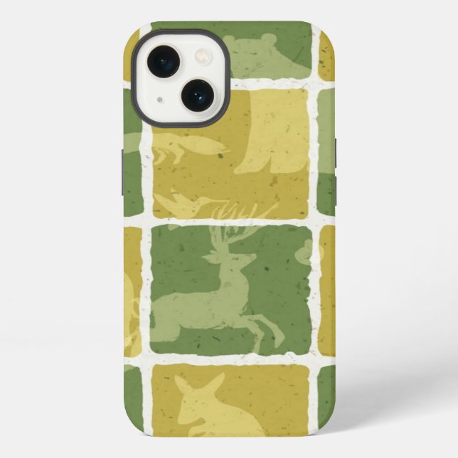 zoo themed pattern iPhone case (Back)