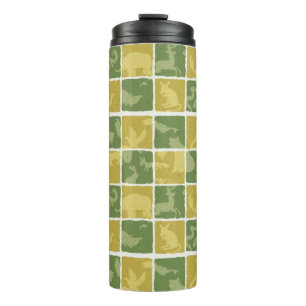 zoo themed pattern thermal tumbler