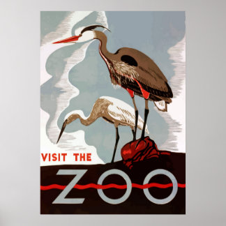 Zoo Unedited Vintage Photos Old Aesthetic Pictures Poster