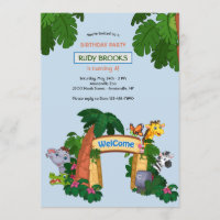 Zoo Welcome Birthday Party