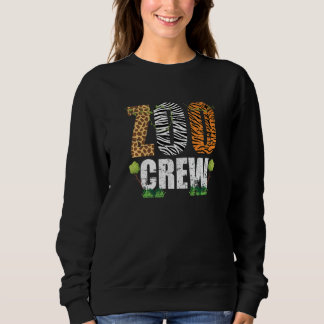 Zoocrew Zoo Crew African Animals Zebra Giraffe Gru Sweatshirt