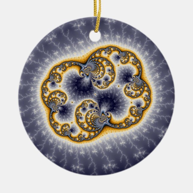 Zooh - Fractal Ceramic Tree Decoration (Front)