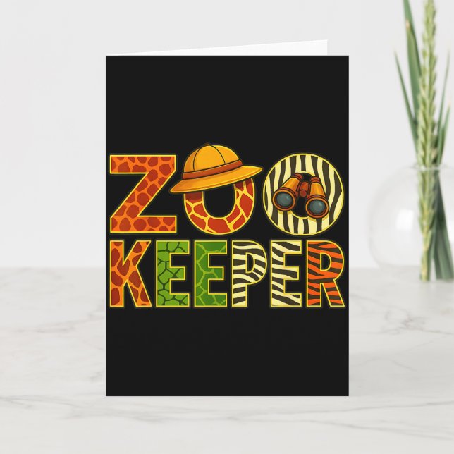 Zookeeper Animals Safari Zoo Keeper Costume Adult  Card (Front)