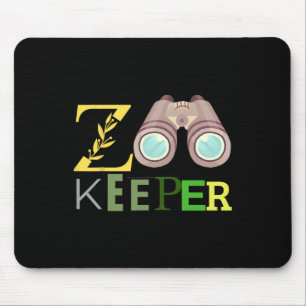 Zookeeper Animals Zoo Wildlife Love Safari Hallowe Mouse Pad