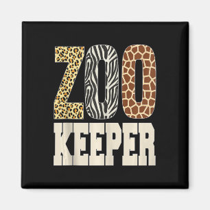 Zookeeper Animals Zoo Wildlife Lover Safari Savann Magnet