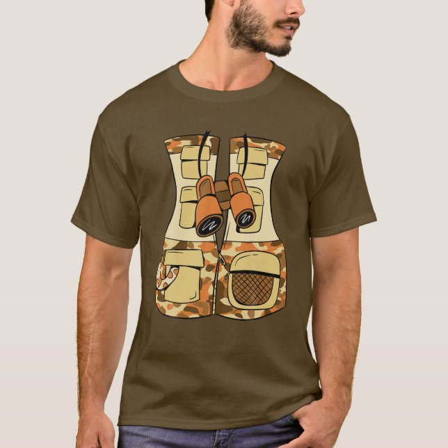 Zookeeper Costume Adult - Safari Animal Zoo Keeper T-Shirt (Front)