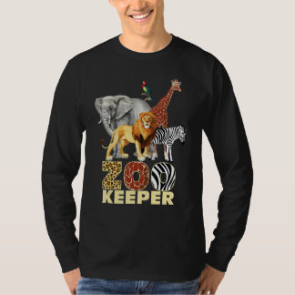 Zookeeper Costume African Animals Savanna Zoo Keep T-Shirt