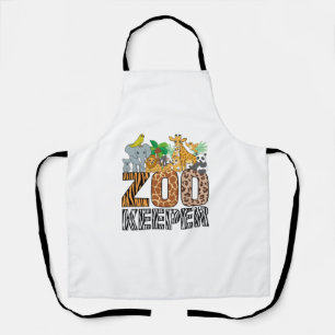 Zookeeper Costume Zebra Wild Print African Animal Apron