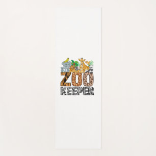 Zookeeper Costume Zebra Wild Print African Animal Yoga Mat