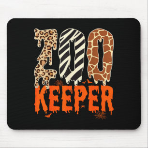 Zookeeper Funny Halloween Costume Zoo Keeper Anima Mouse Pad