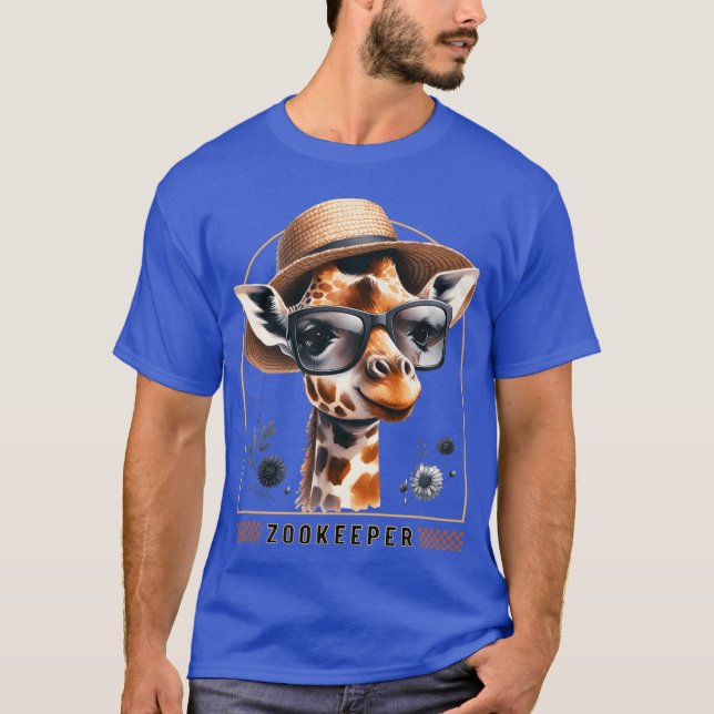 Zookeeper Giraffe Safari Zoo Keepeer - classic T-Shirt (Front)