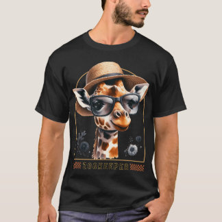 Zookeeper Giraffe Safari Zoo Keepeer - modern 1 T-Shirt