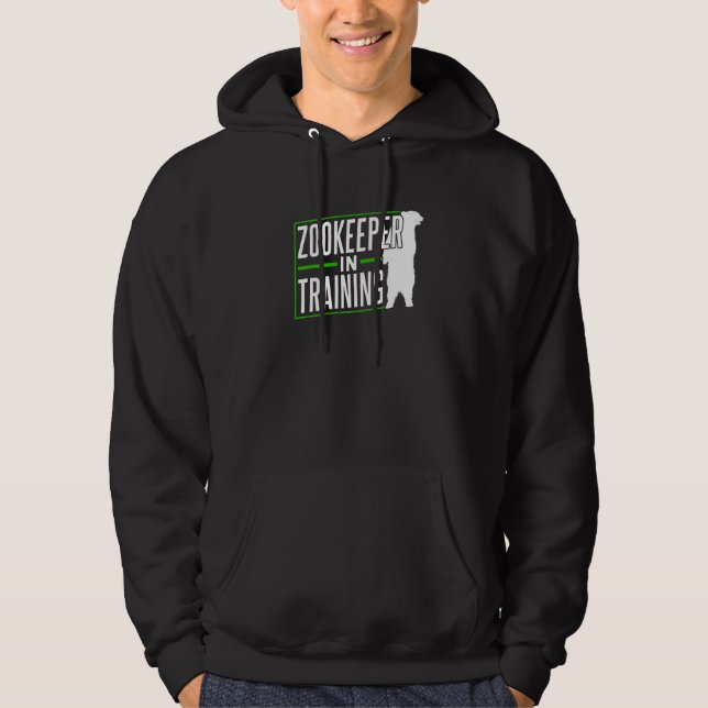 Zookeeper In Training Keeping Job Zookeepping Zoo  Hoodie (Front)