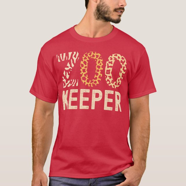 Zookeeper Zoo Animals Safari Zoo Keeper - creative T-Shirt (Front)