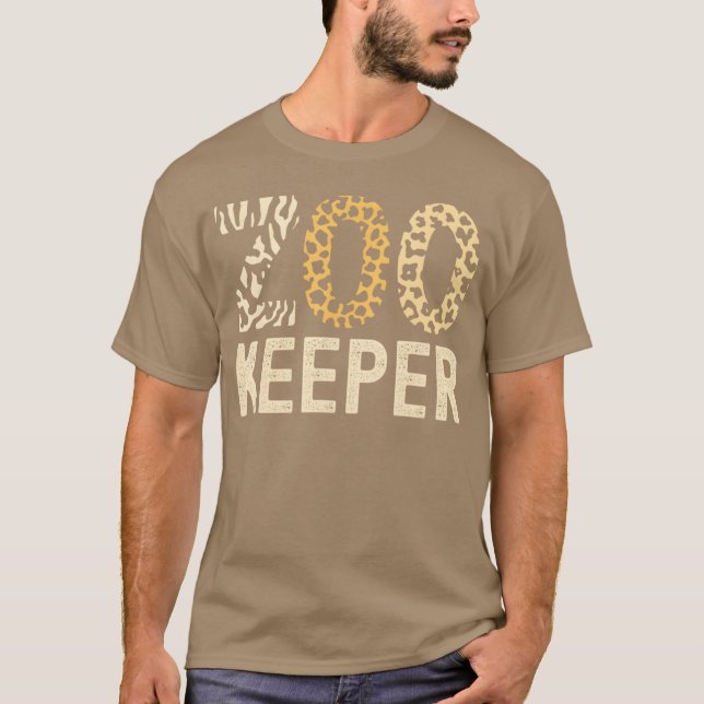 Zookeeper Zoo Animals Safari Zoo Keeper - design 2 T-Shirt (Front)