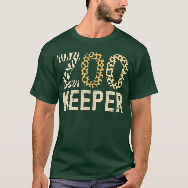 Zookeeper Zoo Animals Safari Zoo Keeper - modern T-Shirt (Front)