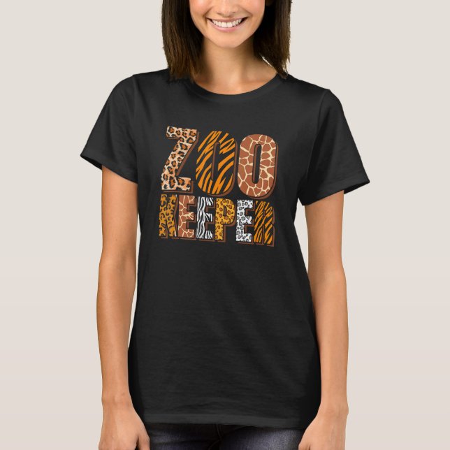 Zookeeper Zoo Keeper Zoologist T-Shirt (Front)