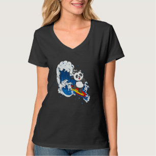 Zookeeping Surfing Wildlife Animal Panda Bear Surf T-Shirt