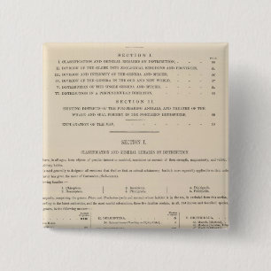 Zoological Geography Carnivora 15 Cm Square Badge