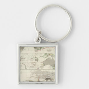 Zoological geography key ring