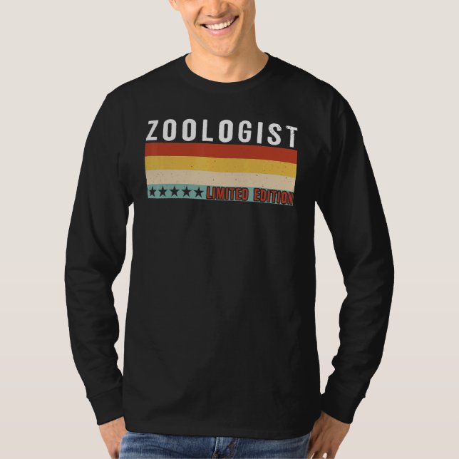 Zoologist Job Title Profession Worker Appreciation T-Shirt (Front)