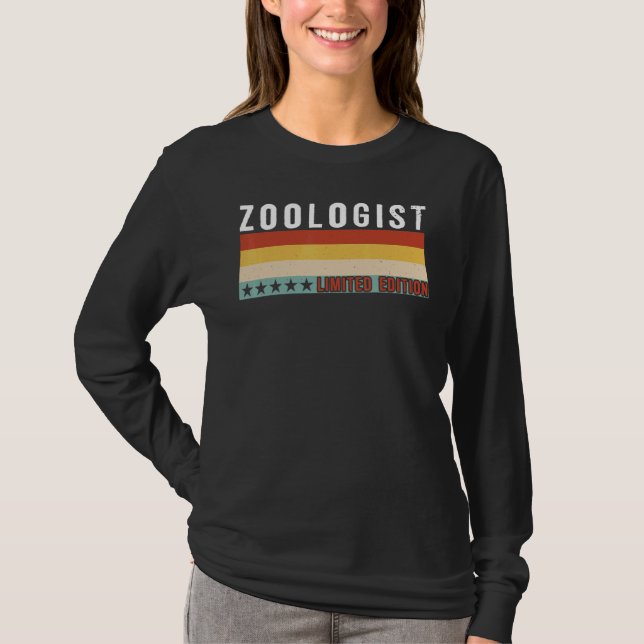 Zoologist Job Title Profession Worker Appreciation T-Shirt (Front)