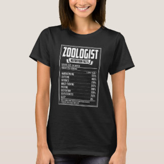 Zoologist Nutrition Facts T-Shirt