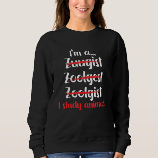 Zoologist Zookeeping Wildlife Zoology Zoo Employee Sweatshirt