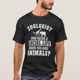 Zoologist Zookeeping Zoo Wildlife Nature Zoology T-Shirt