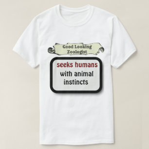 Zoology Funny Sarcastic and Humorist Typography T-Shirt