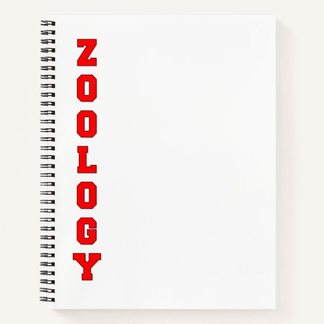 Zoology Notebook (Front)