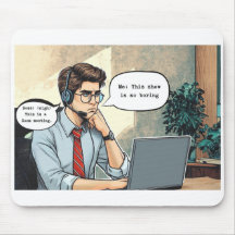 'Zoom Gloom' Mouse Pad