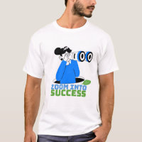 Zoom Into Success Motivational T-Shirt Design |