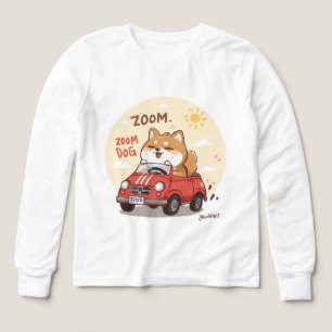 Zoom Zoom Fox Kids T-Shirt – Cute Animal Car Desig