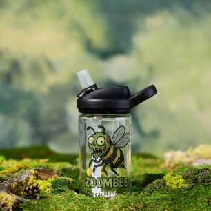 Zoombee – Funny Zombie Bee Cartoon Design Water Bottle
