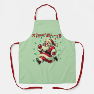 Zoomie Santa Christmas Apron