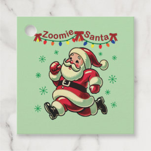 Zoomie Santa Christmas Favour Tags