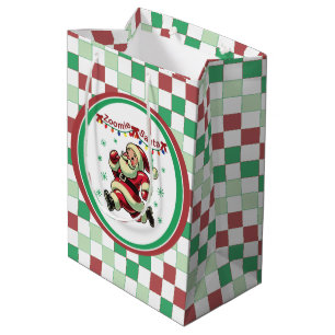 Zoomie Santa Christmas Medium Gift Bag